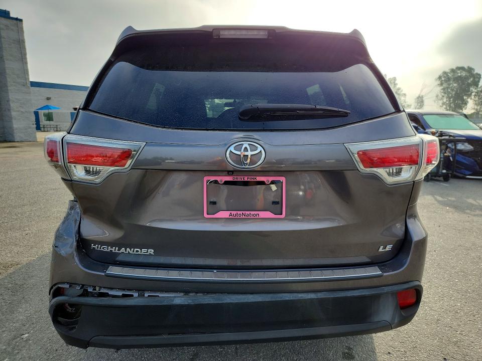 2015 Toyota Highlander მანქანა იყიდება აუქციონზე, vin: 5TDZKRFH8FS114241, აუქციონის ნომერი: 55451896
