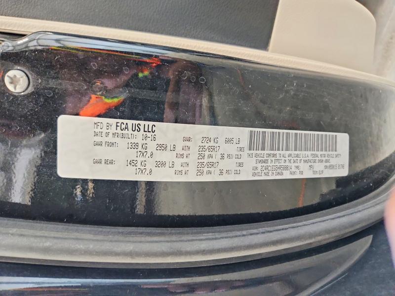 Продажа на аукционе авто 2017 Chrysler Pacifica, vin: 2C4RC1EG5HR588814, номер лота: 57410116