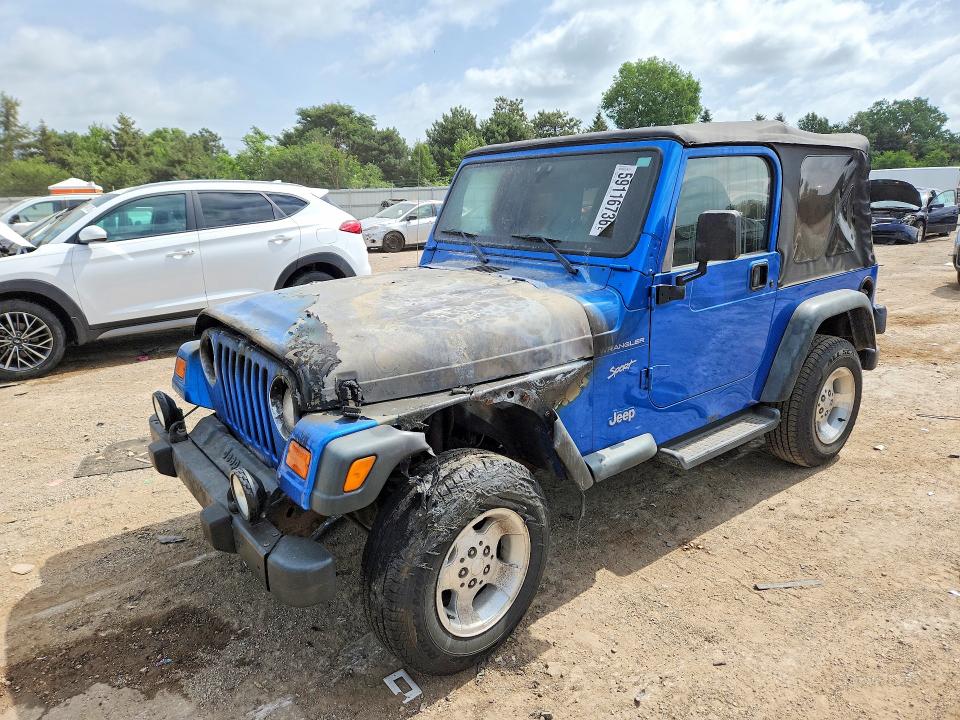 59116736 :رقم المزاد ، 1J4FA49S22P765086 vin ، 2002 Jeep Wrangler / Tj مزاد بيع