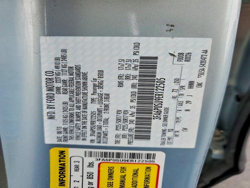 Продажа на аукционе авто 2014 Ford Fusion, vin: 3FA6P0SU9ER122505, номер лота: 57623206