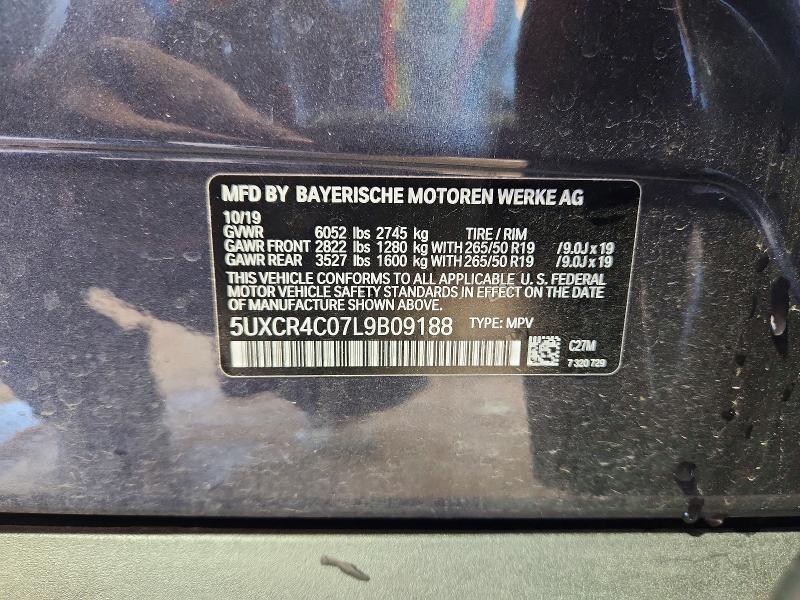 Aukcja sprzedaży 2020 Bmw X5, vin: 5UXCR4C07L9B09188, numer aukcji: 59160886