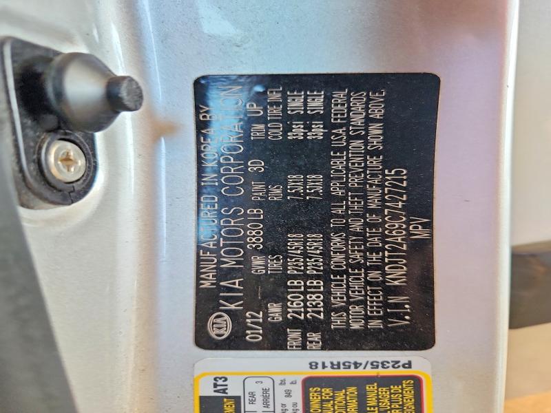 Aukcja sprzedaży 2012 Kia Soul, vin: KNDJT2A69C7427215, numer aukcji: 59372536