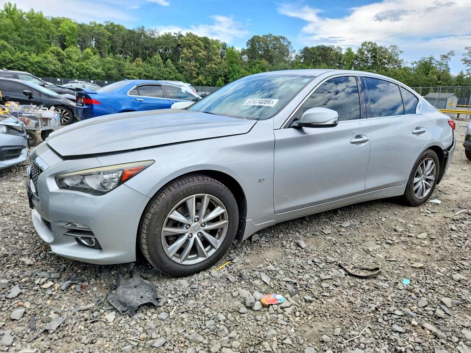 57474086 :رقم المزاد ، JN1BV7AR9EM702515 vin ، 2014 Infiniti Q50 مزاد بيع