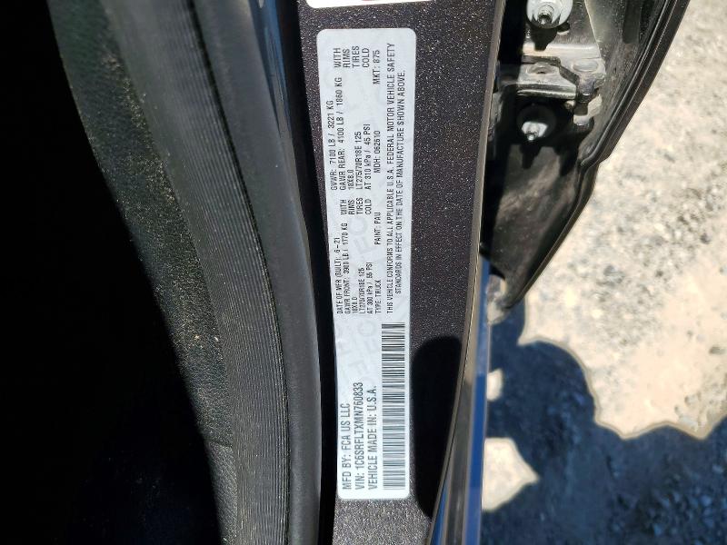 56214746 :رقم المزاد ، 1C6SRFLTXMN760833 vin ، 2021 Ram 1500 مزاد بيع