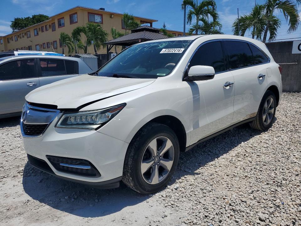 Auction sale of the 2016 Acura Mdx, vin: 5FRYD3H25GB016204, lot number: 57022416
