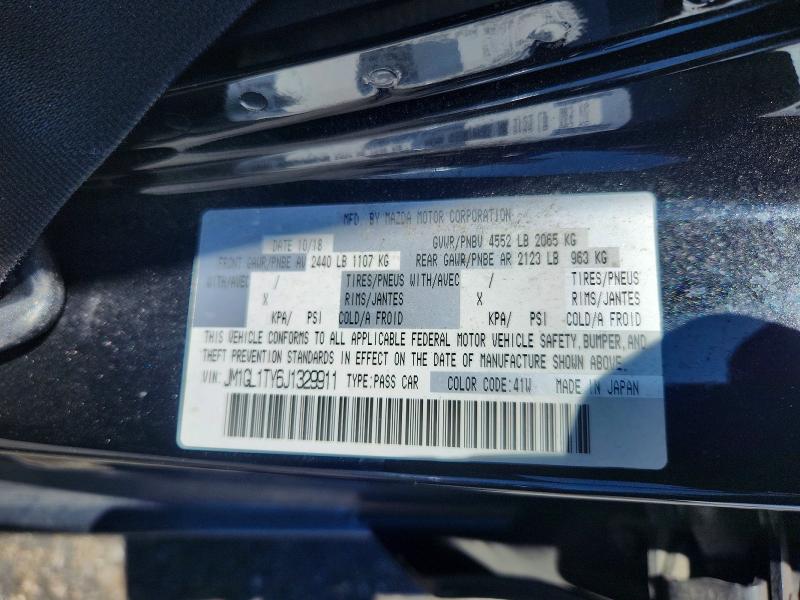 2018 Mazda 6 მანქანა იყიდება აუქციონზე, vin: JM1GL1TY6J1329911, აუქციონის ნომერი: 58778716