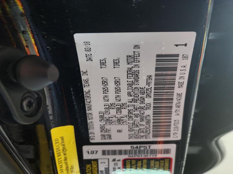 56159056 :رقم المزاد ، 5TFAZ5CN3JX060734 vin ، 2018 Toyota Tacoma مزاد بيع