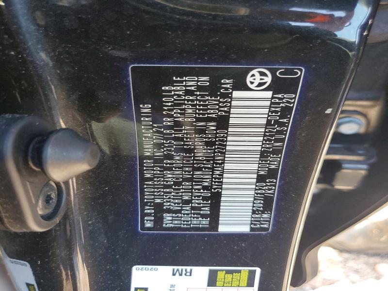 55811886 :رقم المزاد ، 5YFEPMAE4NP272390 vin ، 2022 Toyota Corolla مزاد بيع