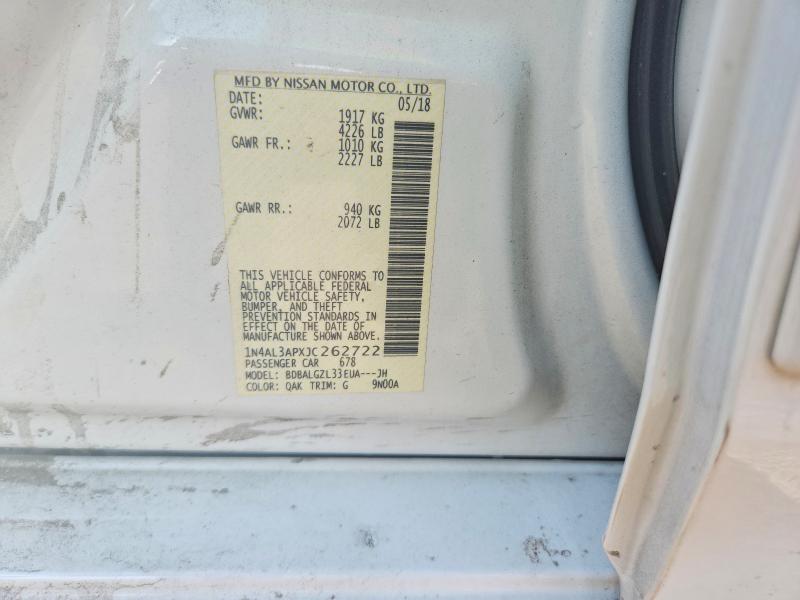 Aukcja sprzedaży 2018 Nissan Altima, vin: 1N4AL3APXJC262722, numer aukcji: 56576576