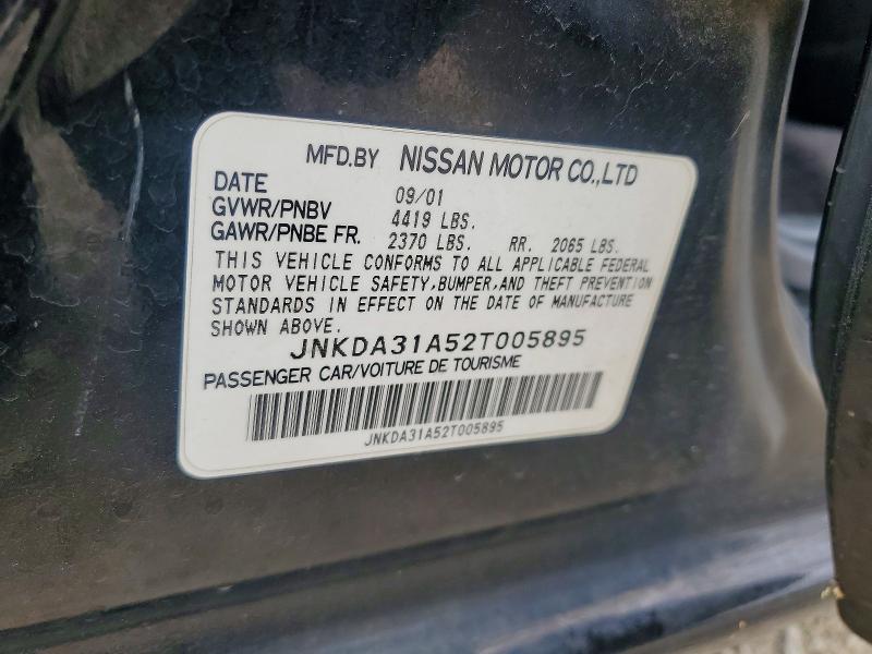 Aukcja sprzedaży 2002 Infiniti I35, vin: JNKDA31A52T005895, numer aukcji: 56313136