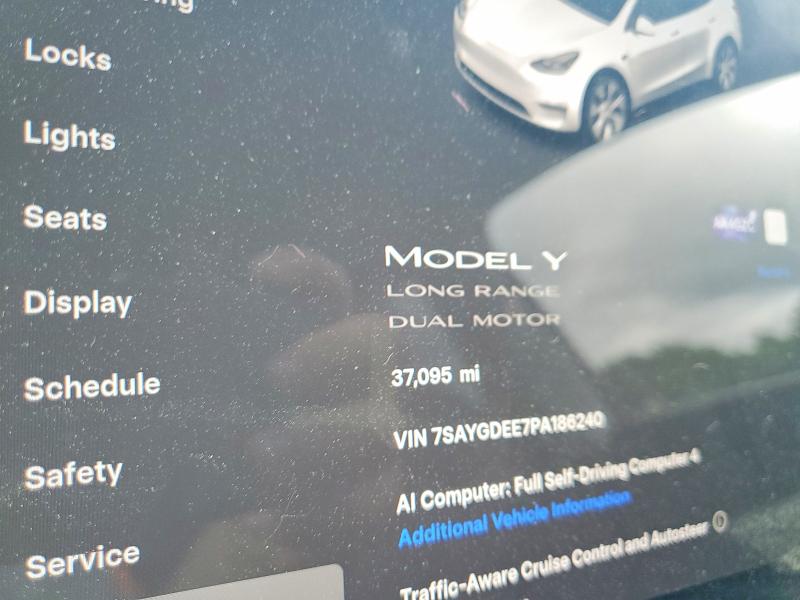 2023 Tesla Model Y მანქანა იყიდება აუქციონზე, vin: 7SAYGDEE7PA186240, აუქციონის ნომერი: 56707806
