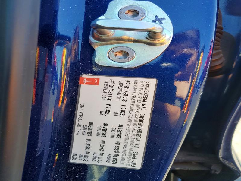 Продажа на аукционе авто 2018 Tesla Model 3, vin: 5YJ3E1EA5JF005493, номер лота: 57495326