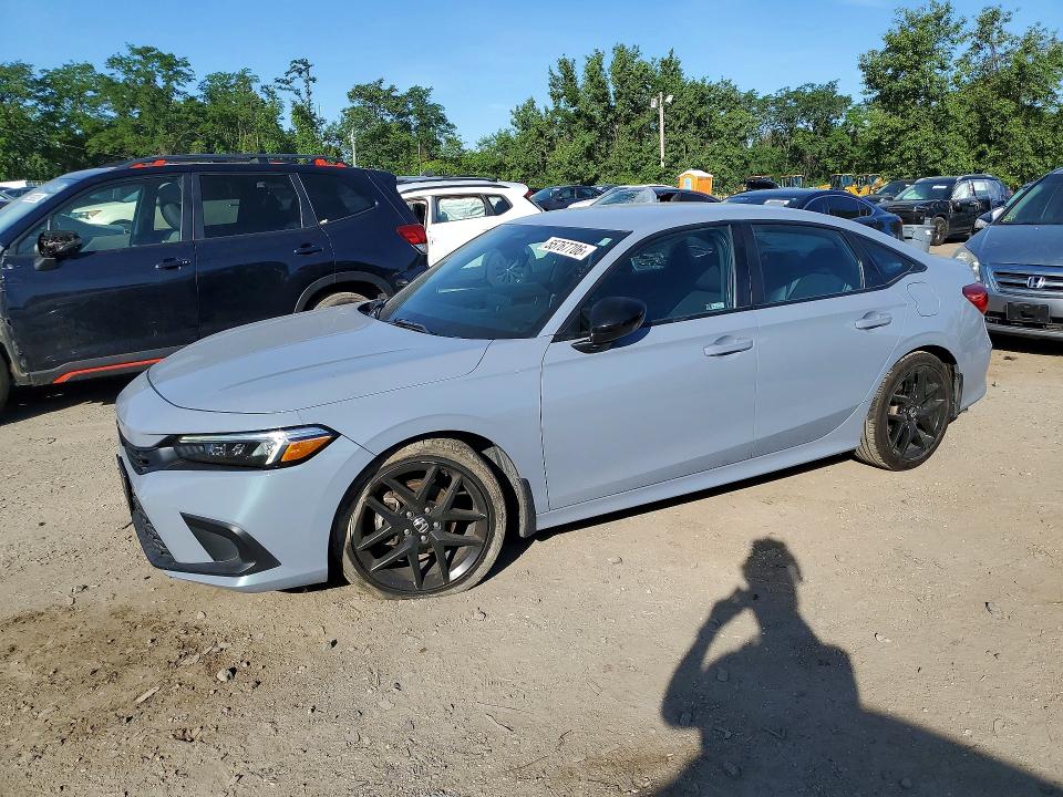 55767706 :رقم المزاد ، 2HGFE2F54NH566693 vin ، 2022 Honda Civic مزاد بيع