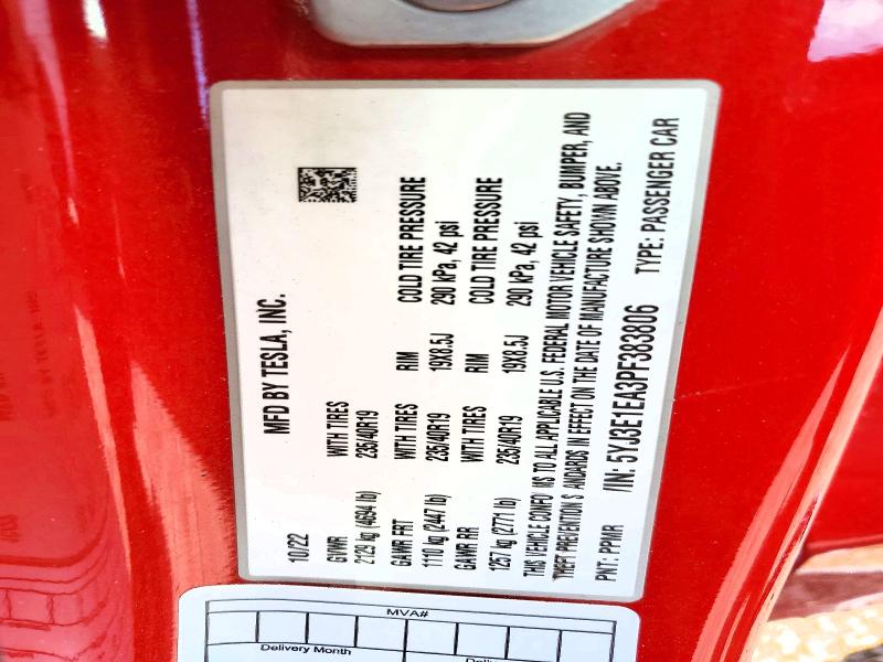 Продаж на аукціоні авто 2023 Tesla Model 3, vin: 5YJ3E1EA3PF383806, номер лоту: 56614056