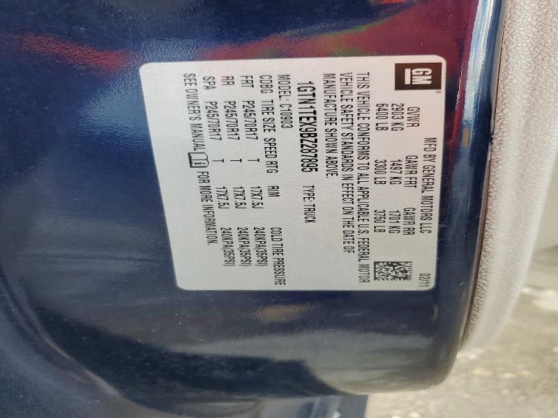 2011 Gmc Sierra მანქანა იყიდება აუქციონზე, vin: 1GTN1TEX9BZ287895, აუქციონის ნომერი: 58910656