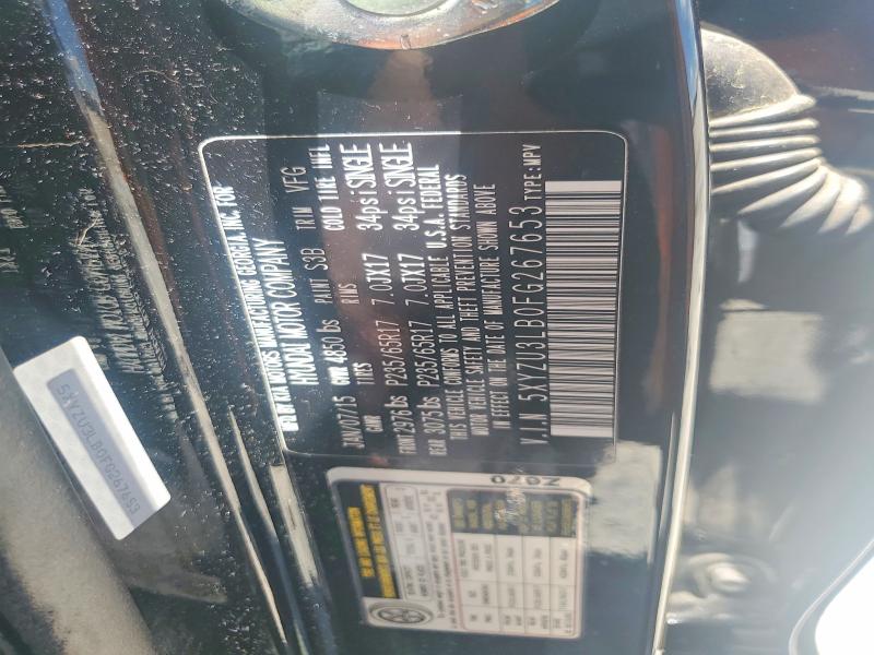 55329256 :رقم المزاد ، 5XYZU3LB0FG267653 vin ، 2015 Hyundai Santa Fe Sport مزاد بيع