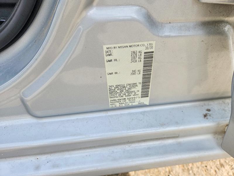 Продаж на аукціоні авто 2021 Nissan Altima, vin: 1N4BL4DV5MN309975, номер лоту: 57767666