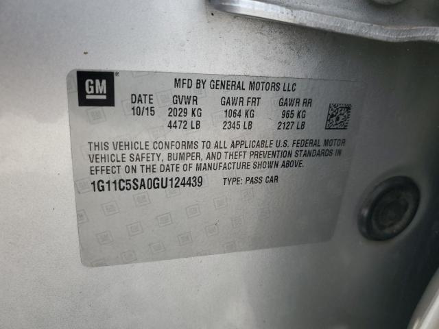Продаж на аукціоні авто 2016 Chevrolet Malibu Limited, vin: 1G11C5SA0GU124439, номер лоту: 55856866