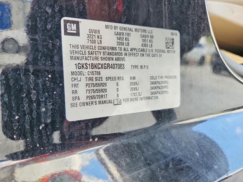 Продажа на аукционе авто 2016 Gmc Yukon, vin: 1GKS1BKCXGR407083, номер лота: 56992396
