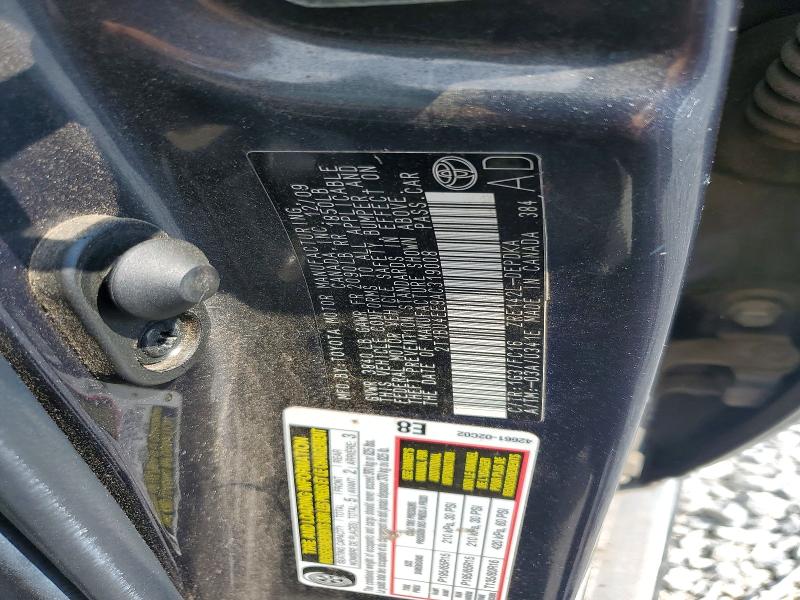 57118376 :رقم المزاد ، 2T1BU4EE9AC319008 vin ، 2010 Toyota Corolla مزاد بيع