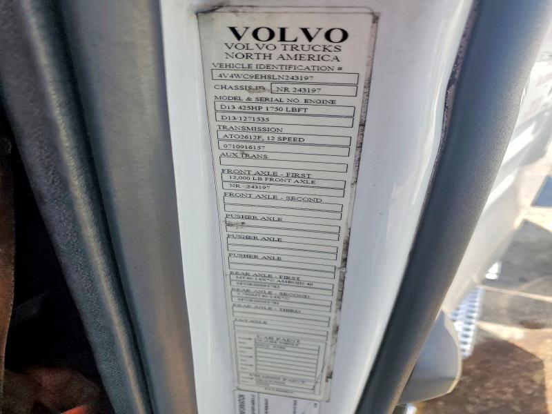 Aukcja sprzedaży 2020 Volvo Vnr, vin: 4V4WC9EH8LN243197, numer aukcji: 56546396