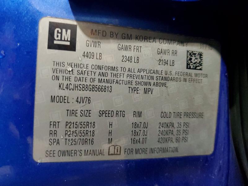 Aukcja sprzedaży 2016 Buick Encore, vin: KL4CJHSB8GB566813, numer aukcji: 57863546