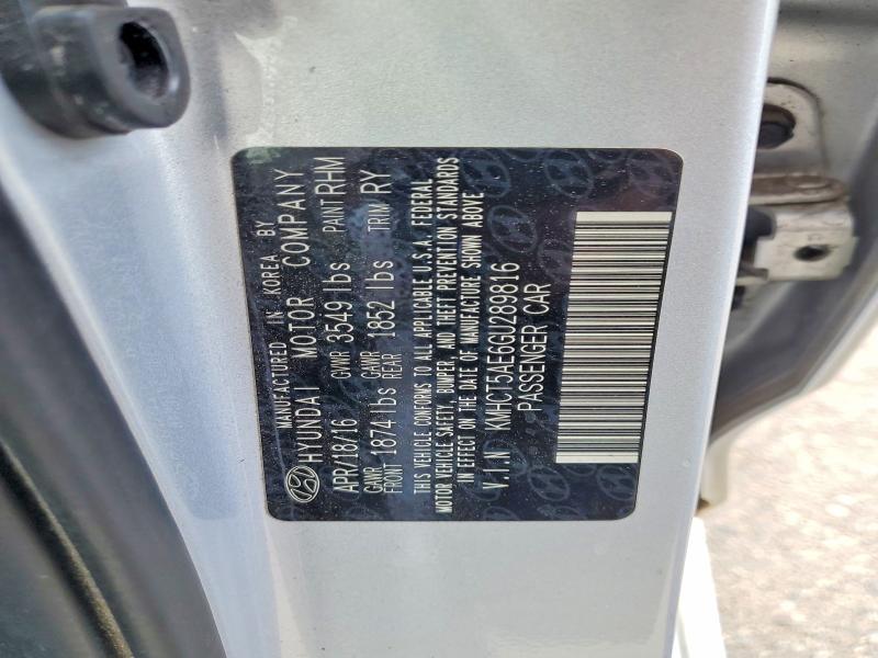 Продаж на аукціоні авто 2016 Hyundai Accent, vin: KMHCT5AE6GU289816, номер лоту: 55223156
