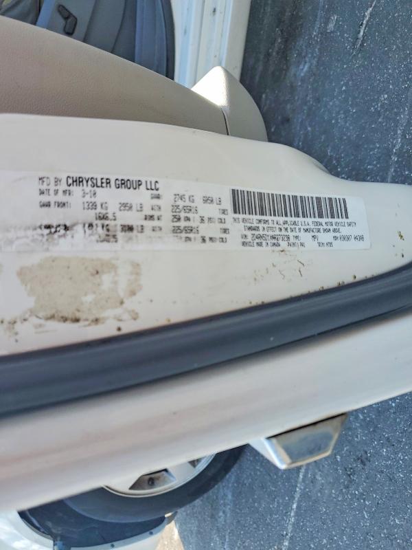 2010 Dodge Grand Caravan მანქანა იყიდება აუქციონზე, vin: 2D4RN5D1XAR273238, აუქციონის ნომერი: 55319506