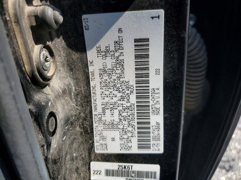 Aukcja sprzedaży 2013 Toyota Tundra, vin: 5TFCW5F19DX015232, numer aukcji: 55202346
