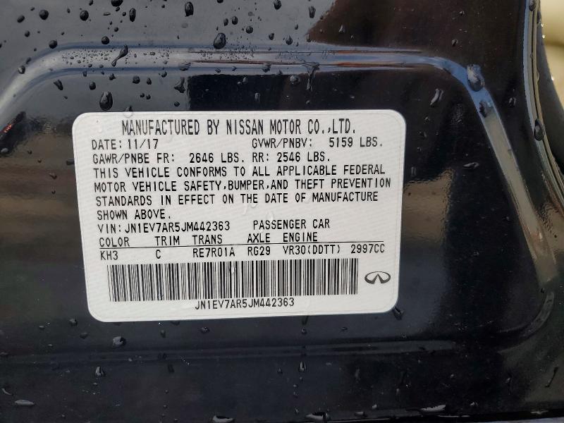 Aukcja sprzedaży 2018 Infiniti Q50, vin: JN1EV7AR5JM442363, numer aukcji: 56768276