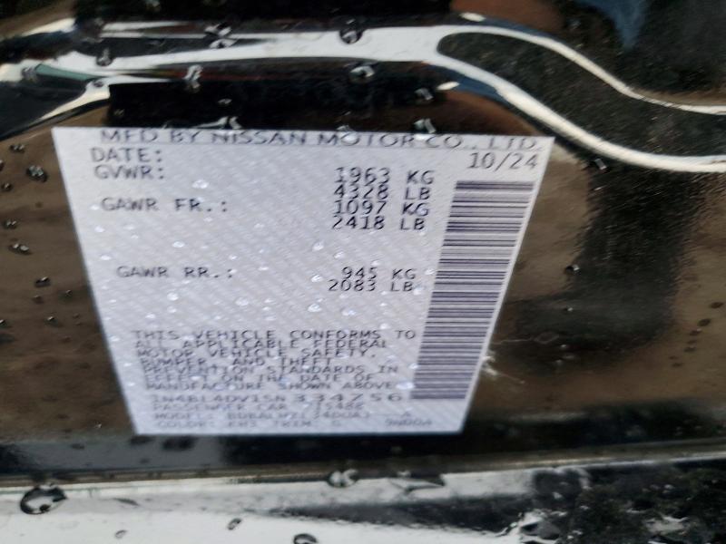Продаж на аукціоні авто 2025 Nissan Altima, vin: 1N4BL4DV1SN334756, номер лоту: 57527416