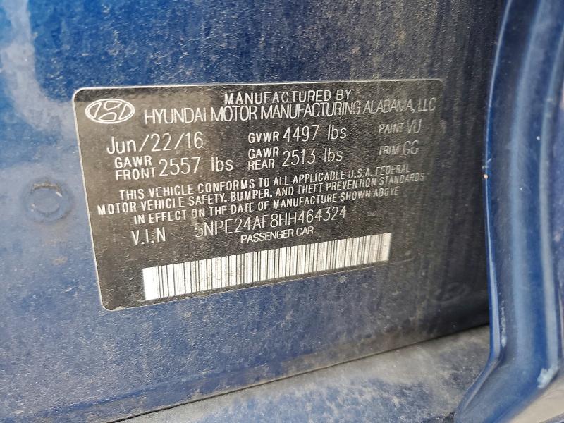 Продажа на аукционе авто 2017 Hyundai Sonata, vin: 5NPE24AF8HH464324, номер лота: 56310226