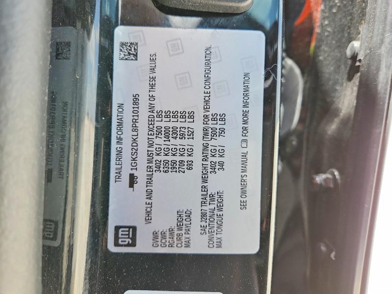 Продаж на аукціоні авто 2023 Gmc Yukon, vin: 1GKS2DKL8PR101895, номер лоту: 57310296