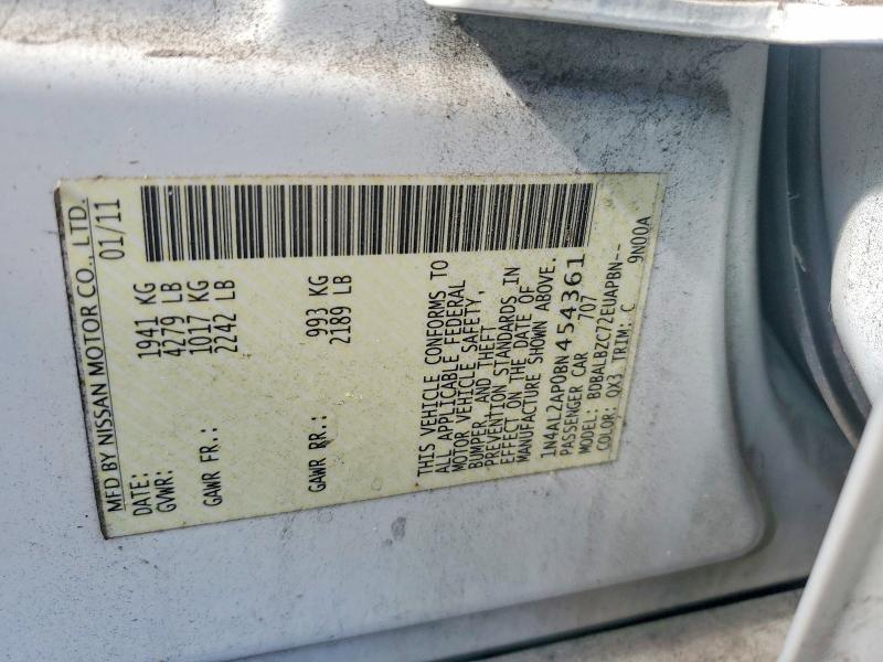 56395226 :رقم المزاد ، 1N4AL2AP0BN454361 vin ، 2011 Nissan Altima مزاد بيع