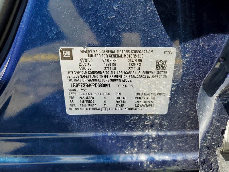 57751676 :رقم المزاد ، LRBFZSR49PD083091 vin ، 2023 Buick Envision مزاد بيع