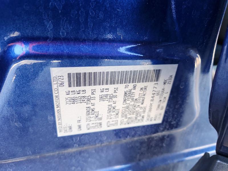 57593976 :رقم المزاد ، 5N1BT3BB4PC844773 vin ، 2023 Nissan Rogue مزاد بيع
