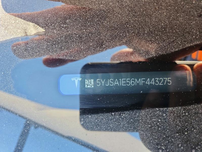 Aukcja sprzedaży 2021 Tesla Model S, vin: 5YJSA1E56MF443275, numer aukcji: 57255256