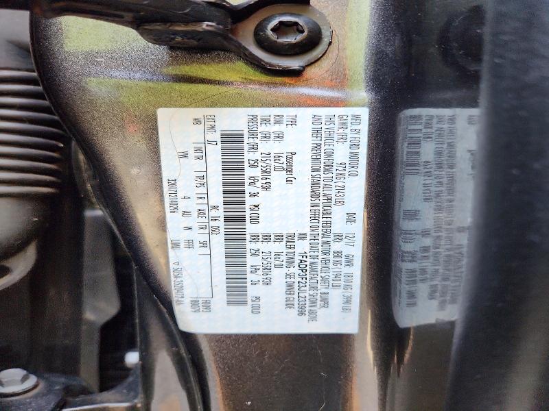 2018 Ford Focus მანქანა იყიდება აუქციონზე, vin: 1FADP3F23JL233996, აუქციონის ნომერი: 58497576