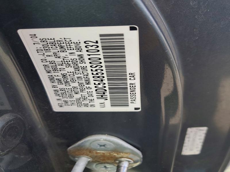 Продаж на аукціоні авто 2005 Acura Rsx, vin: JH4DC54855S001032, номер лоту: 55577056
