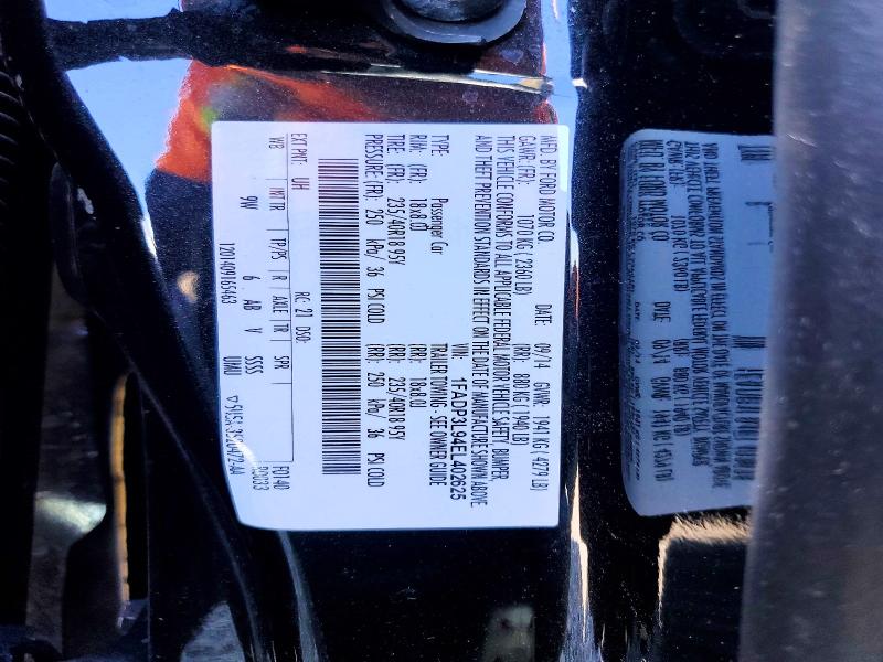 Продажа на аукционе авто 2014 Ford Focus, vin: 1FADP3L94EL402625, номер лота: 57454156