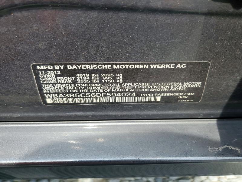 57956866 :رقم المزاد ، WBA3B5C56DF594024 vin ، 2013 Bmw 328 مزاد بيع