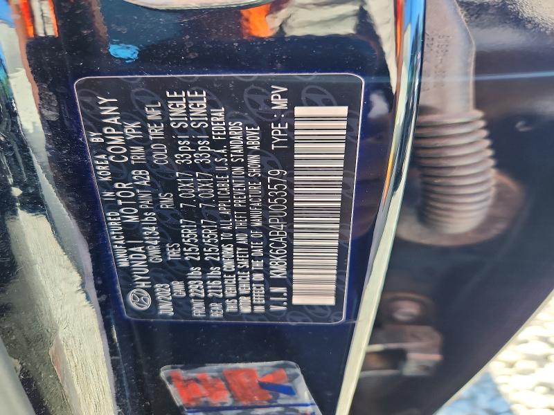 57739236 :رقم المزاد ، KM8K6CAB4PU053579 vin ، 2023 Hyundai Kona مزاد بيع