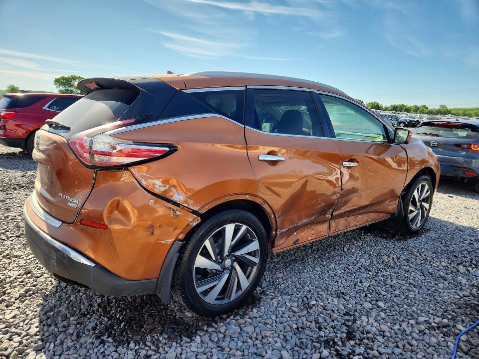 55741466 :رقم المزاد ، 5N1AZ2MHXFN235664 vin ، 2015 Nissan Murano مزاد بيع