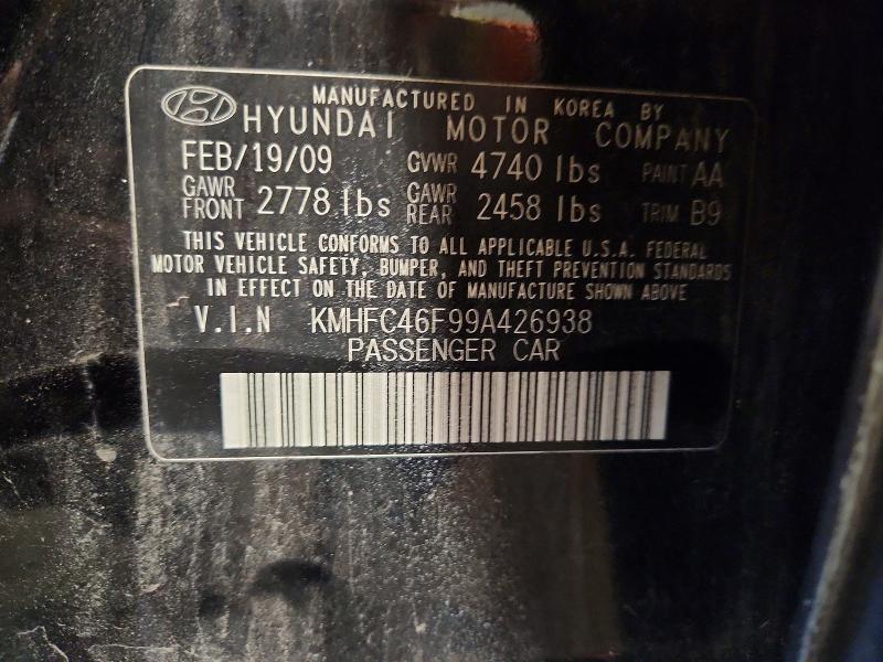 Продажа на аукционе авто 2009 Hyundai Azera, vin: KMHFC46F99A426938, номер лота: 55507586
