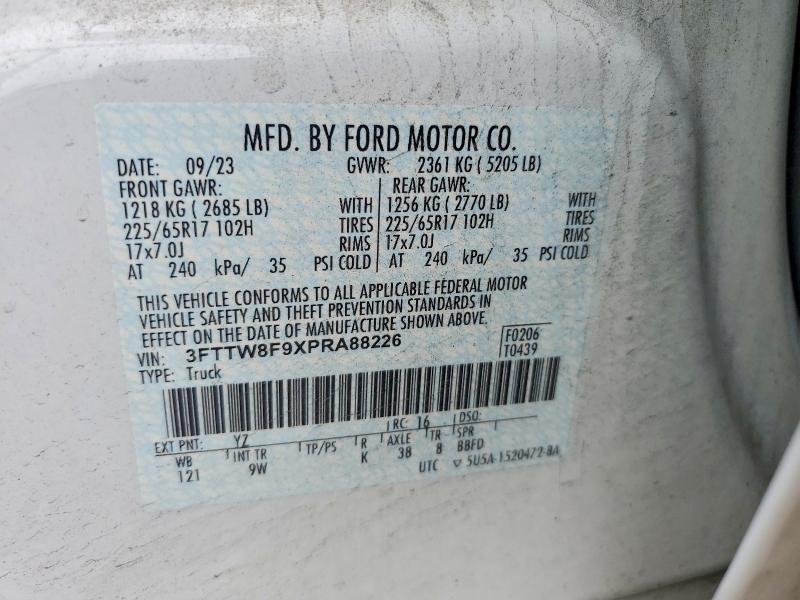 Продажа на аукционе авто 2023 Ford Maverick, vin: 3FTTW8F9XPRA88226, номер лота: 56583436