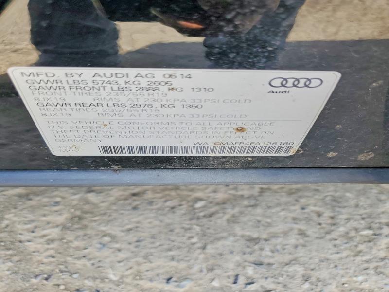 2014 Audi Q5 მანქანა იყიდება აუქციონზე, vin: WA1CMAFP4EA126160, აუქციონის ნომერი: 55127486