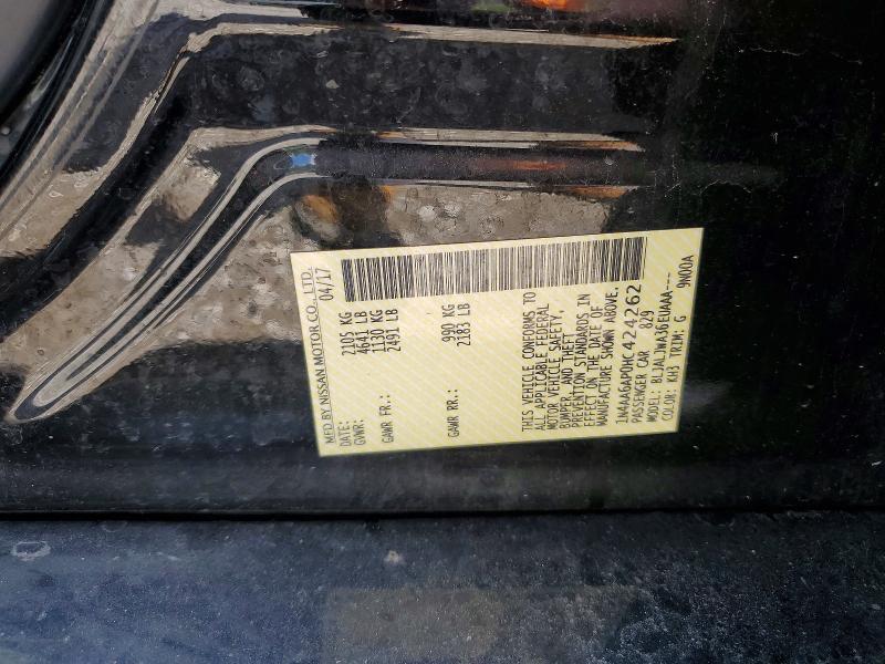 2017 Nissan Maxima მანქანა იყიდება აუქციონზე, vin: 1N4AA6AP0HC424262, აუქციონის ნომერი: 57655356