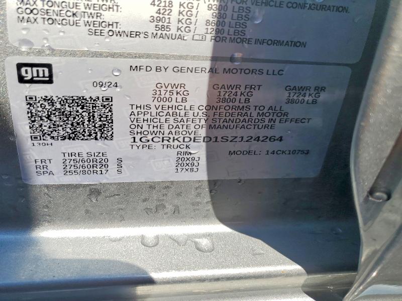 Продаж на аукціоні авто 2025 Chevrolet Silverado, vin: 1GCRKDED1SZ124264, номер лоту: 51696326