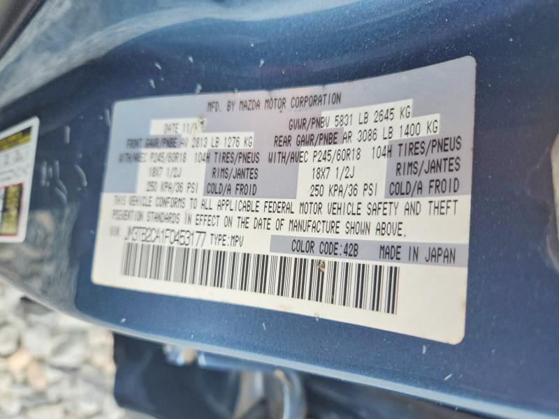 Продажа на аукционе авто 2015 Mazda Cx-9, vin: JM3TB2CA1F0453177, номер лота: 55196566