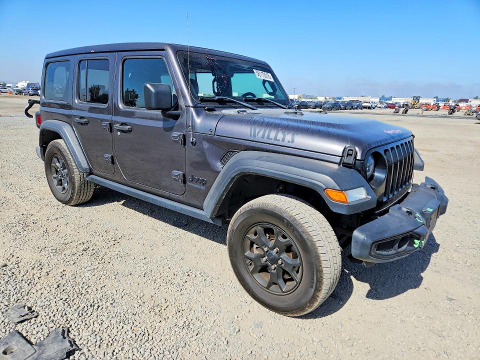 Auction sale of the 2021 Jeep Wrangler Unlimited, vin: 1C4HJXDM4MW596819, lot number: 56110516